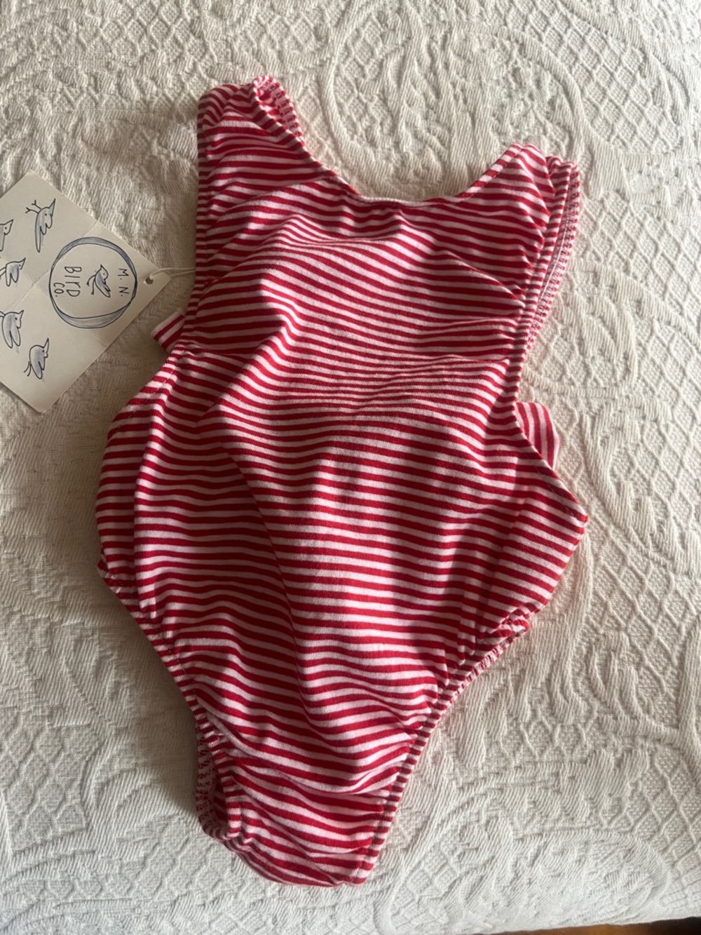 Red & White Striped One-Piece SwimsuitNWT-size 3T